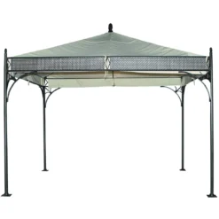 MBM Romeo Elegance Gartenpavillon 350x350cm Schmiedeeisen Marone