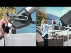 Doppler Expert Ampelschirm Ø350 Axial Schwenkbar Rot