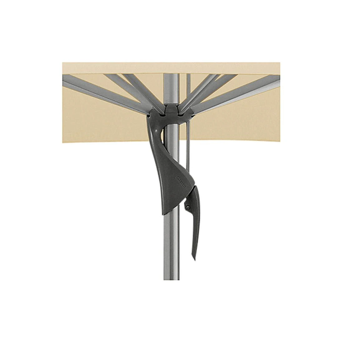Glatz Fortero Stockschirm 350x250 Cm Eggshell 2 Glatz Fortero Stockschirm 350x250 Cm Eggshell – Bild 2