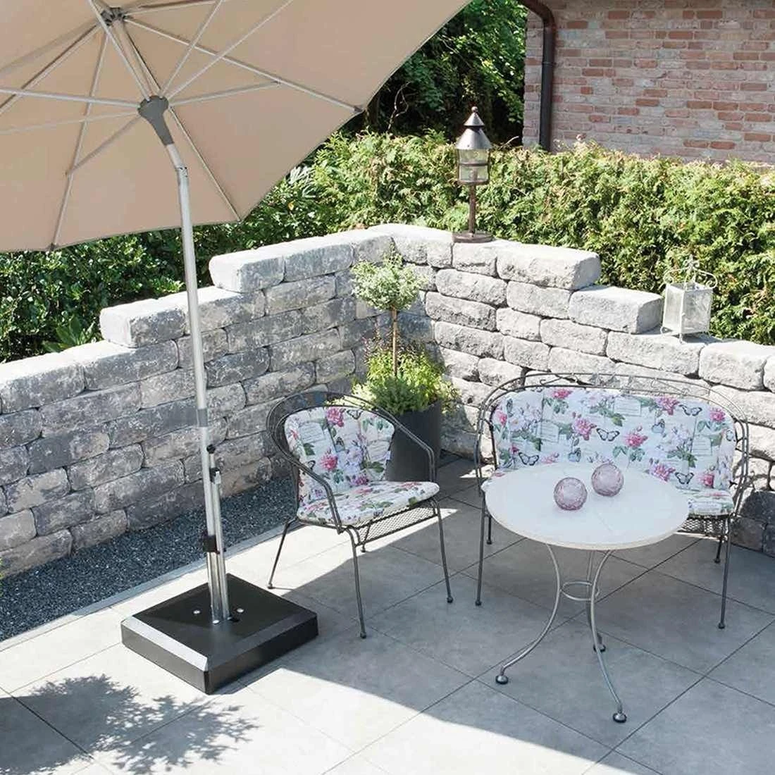 LiRo Alu-Vario 50-K Mobiler Schirmständer - Schnellspanner Anthrazit 2 LiRo Alu-Vario 50-K Mobiler Schirmständer - Schnellspanner Anthrazit – Bild 2