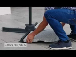 Schneider® Schneider Rhodos Twist-Woody Ampelschirm 300x300cm Anthrazit -Dopptler Geschaft 1098276 v 801