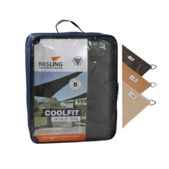 Nesling Coolfit Sonnensegel 3-Eck 500x500x500 Cm HDPE Grau 7 Nesling Coolfit Sonnensegel 3-Eck 500x500x500 Cm HDPE Grau -Dopptler Geschaft 1108319 4