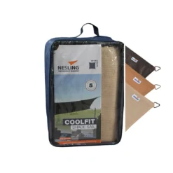 Nesling Coolfit Sonnensegel Quadrat 360x360 Cm HDPE Sand -Dopptler Geschaft 1108396 4