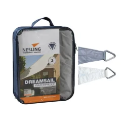 Nesling Dreamsail Sonnensegel 3-Eck 400x400 Cm Polyester Grau -Dopptler Geschaft 1108495 3