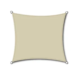 Siena Garden Solino Sonnensegel Quadratisch 360 Cm HDPE Ecru