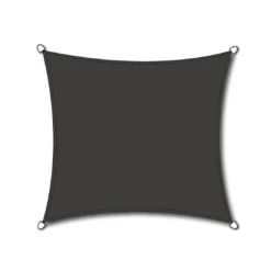 Siena Garden Solino Sonnensegel Quadratisch 360 Cm HDPE Grau
