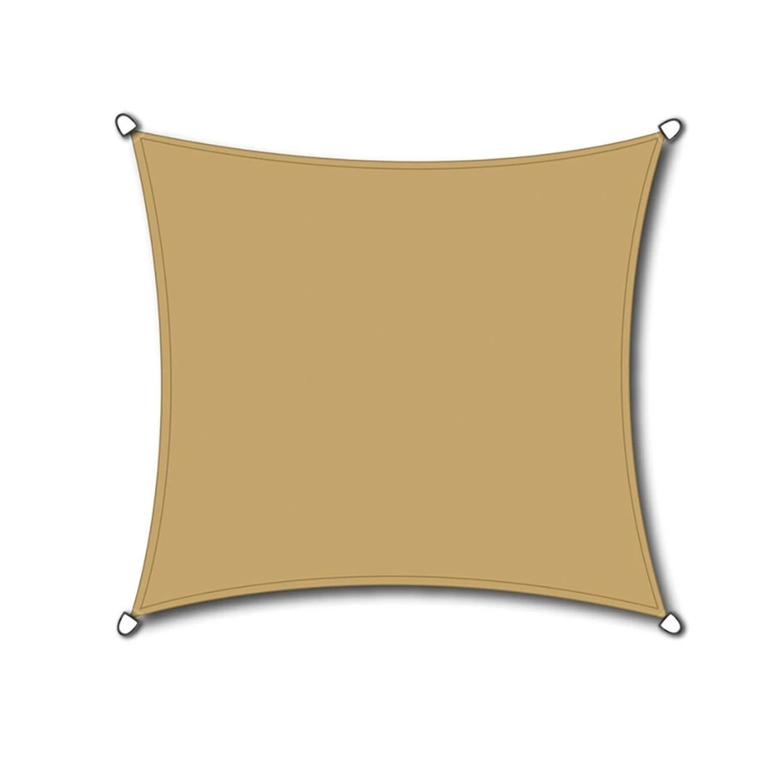 Siena Garden Solino Sonnensegel Quadratisch 360 Cm HDPE Sand 1 Siena Garden Solino Sonnensegel Quadratisch 360 Cm HDPE Sand