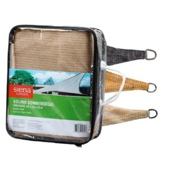 Siena Garden Solino Sonnensegel 3-eckig 360 Cm HDPE Sand -Dopptler Geschaft 1119616 4