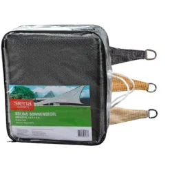 Siena Garden Solino Sonnensegel 3-eckig 500 Cm HDPE Grau -Dopptler Geschaft 1119649 4