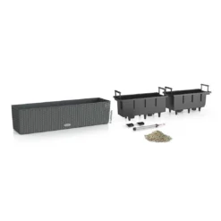 Lechuza Balconera 80 Pflanzgefäß Komplettset Granit -Dopptler Geschaft 1132541 3