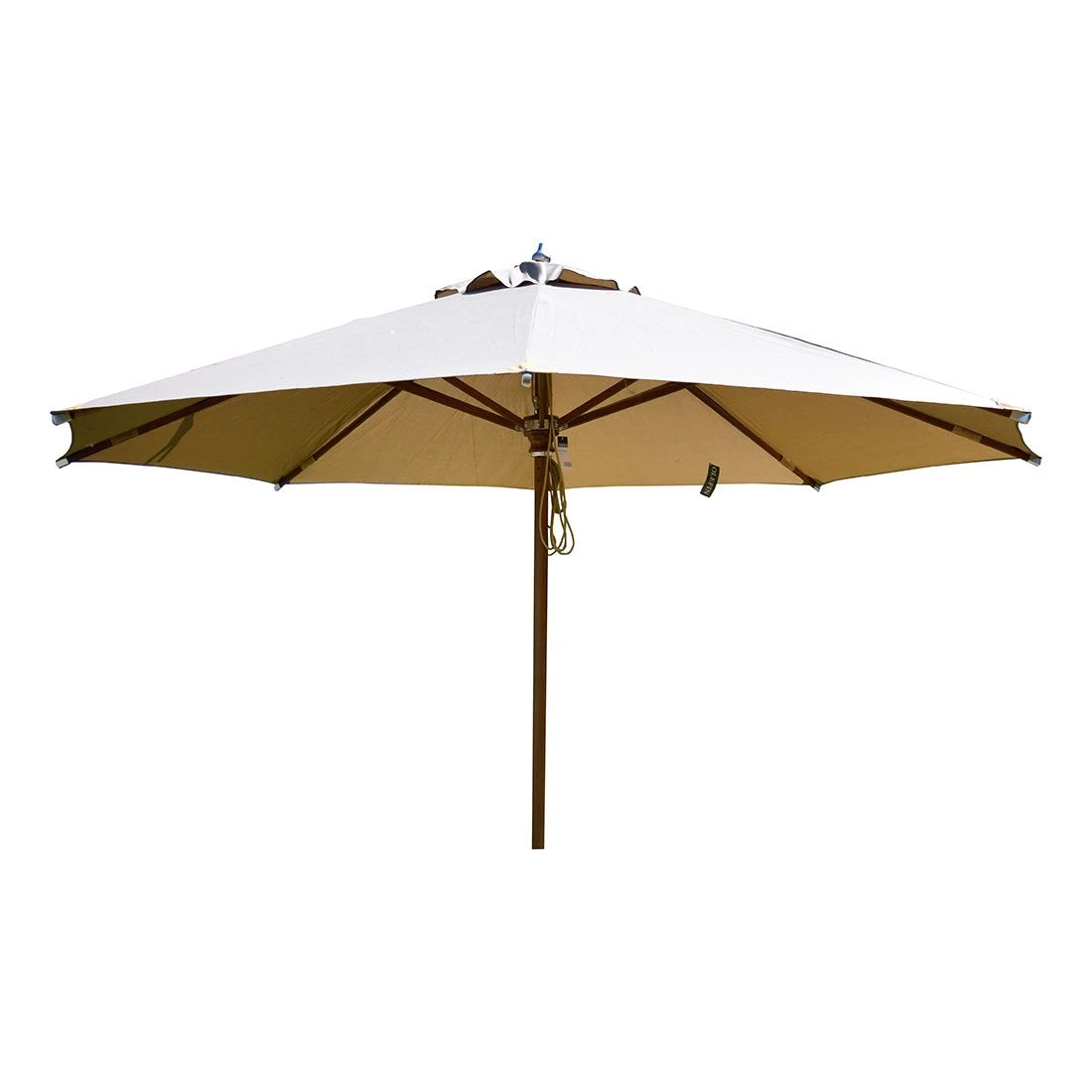 Zebra Volta Novo Sonnenschirm Ø350cm Holz/Olefin Taupe 1 Zebra Volta Novo Sonnenschirm Ø350cm Holz/Olefin Taupe