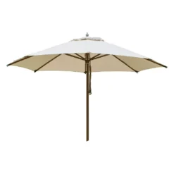 Zebra Volta Novo Sonnenschirm Ø350cm Holz/Olefin Beige