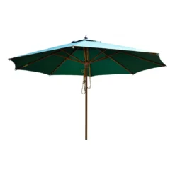 Zebra Rumba Novo Sonnenschirm Ø350cm Holz/Olefin Grün