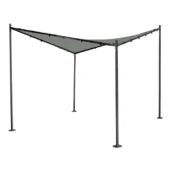 Siena Garden Berlino Gartenpavillon 300x300cm Stahl/Polyester Anthrazit/Hellgrau