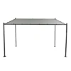 Siena Garden Levino Gartenpavillon 300x400cm Stahl/Polyester Anthrazit/Hellgrau