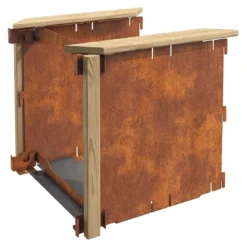 DJES Hochbeet Verlängerungsset Kurz Stahl/Fichte Grau 17 DJES Hochbeet Verlängerungsset Kurz Stahl/Fichte Grau -Dopptler Geschaft 1234291 8