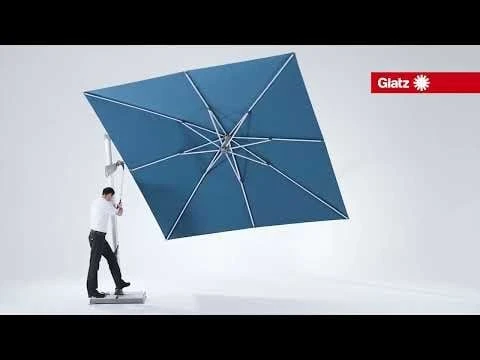 Glatz Sombrano S+ Easy Ampelschirm Ø350 Cm Stone Grey 1 Glatz Sombrano S+ Easy Ampelschirm Ø350 Cm Stone Grey