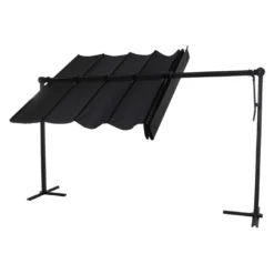 Siena Garden Enna Mittelstockschirm350x250x220 Cm Aluminium Anthrazit -Dopptler Geschaft 1261098 4