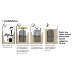 Siena Garden Earthbase Bodenhülse XL - Kunststoff Anthrazit -Dopptler Geschaft 1265806 4
