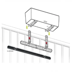 Lechuza Balconera Ergänzung Balkonkastenhalter Kunststoff Schwarz -Dopptler Geschaft 1323677 4