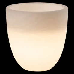 VON HASTEDT Pro Curvy Pot S PLUS SMART Pflanzkübel H39cm Ø39cm LED Weiß -Dopptler Geschaft 1325767 3