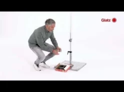 Glatz OSYRION LED-Spot Akku-Licht 4er-Set Hellgrau