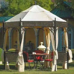 MBM Romeo Vorhang-Set Für Pavillon Romeo Romantik Natur -Dopptler Geschaft 402834 3