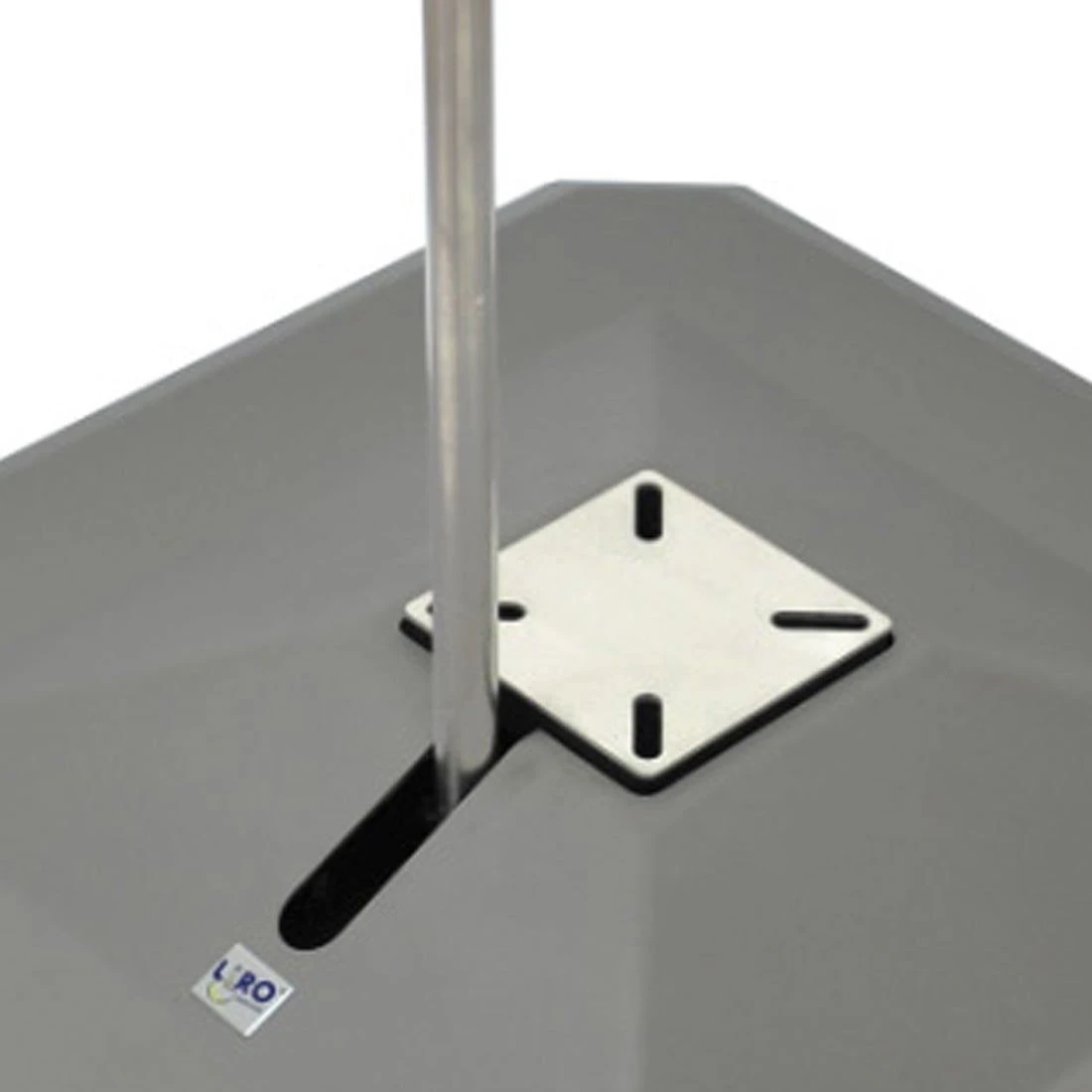 LiRo Midi Plus 100MF Mobiler Schirmständer - Flanschaufnahme Graphit 2 LiRo Midi Plus 100MF Mobiler Schirmständer - Flanschaufnahme Graphit – Bild 2