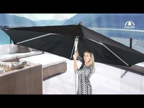 Doppler ACT Push-Up Stockschirm Ø310cm Anthrazit 1 Doppler ACT Push-Up Stockschirm Ø310cm Anthrazit