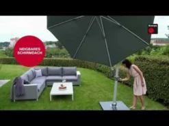 Knirps Pendelschirm Premium Ø340cm Rund Natur