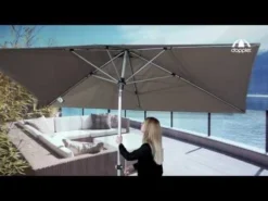 Doppler Expert Sonnenschirm 300x200cm Mit Kurbel Greige