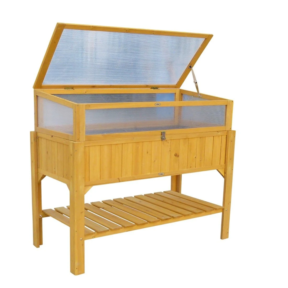 Habau Hochbeet, Inkl. Aufsatz/Frühbeet Braun 1 Habau Hochbeet, Inkl. Aufsatz/Frühbeet Braun