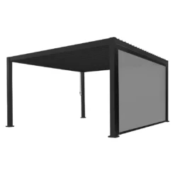 Best Cadiz Gartenpergola 360x360cm Aluminium Inkl. Seitenrollo 360cm Anthrazit