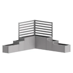 Biohort DaVinci® Pflanzkastensystem Silber-Metallic