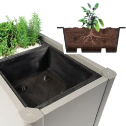 Biohort Belvedere Pflanzeinsatz 1 Stück 50x50cm Kunststoff Schwarz