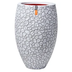 Capi Deluxe Pflanztopf 45x72 Cm Kunststoff Elfenbein