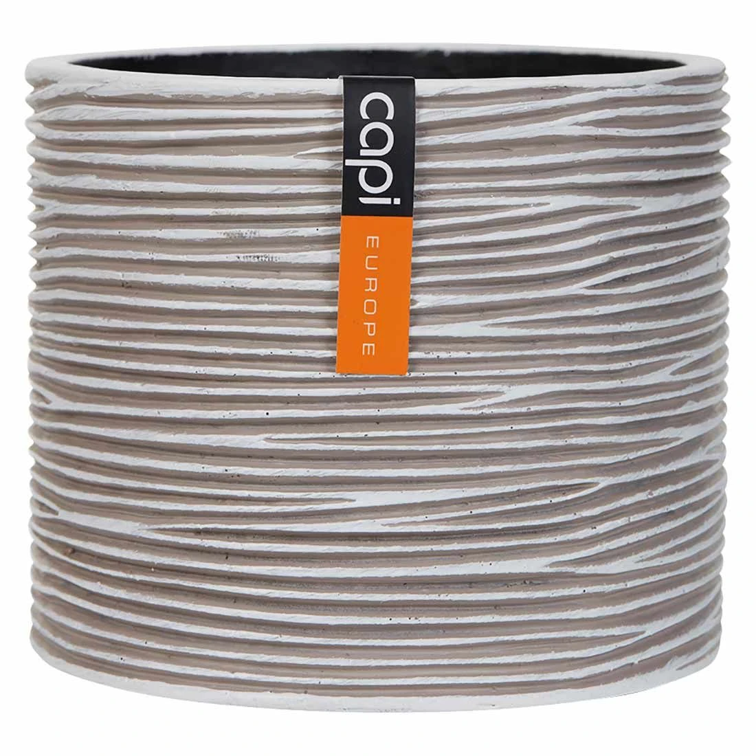 Capi Nature Rib Pflanztopf Ø16,6x15,2cm Elfenbein 1 Capi Nature Rib Pflanztopf Ø16,6x15,2cm Elfenbein