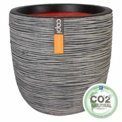 Capi Nature Rib Pflanztopf Ø55x53cm Kunststoff Anthrazit