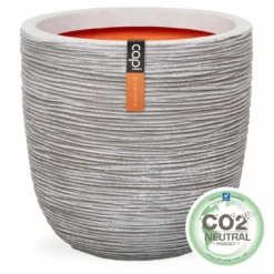 Capi Nature Rib Pflanztopf Ø55x53cm Kunststoff Elfenbein