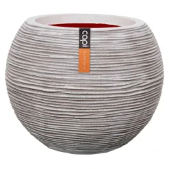 Capi Riffle Pflanztopf Ø40x32cm Kunststoff Elfenbein
