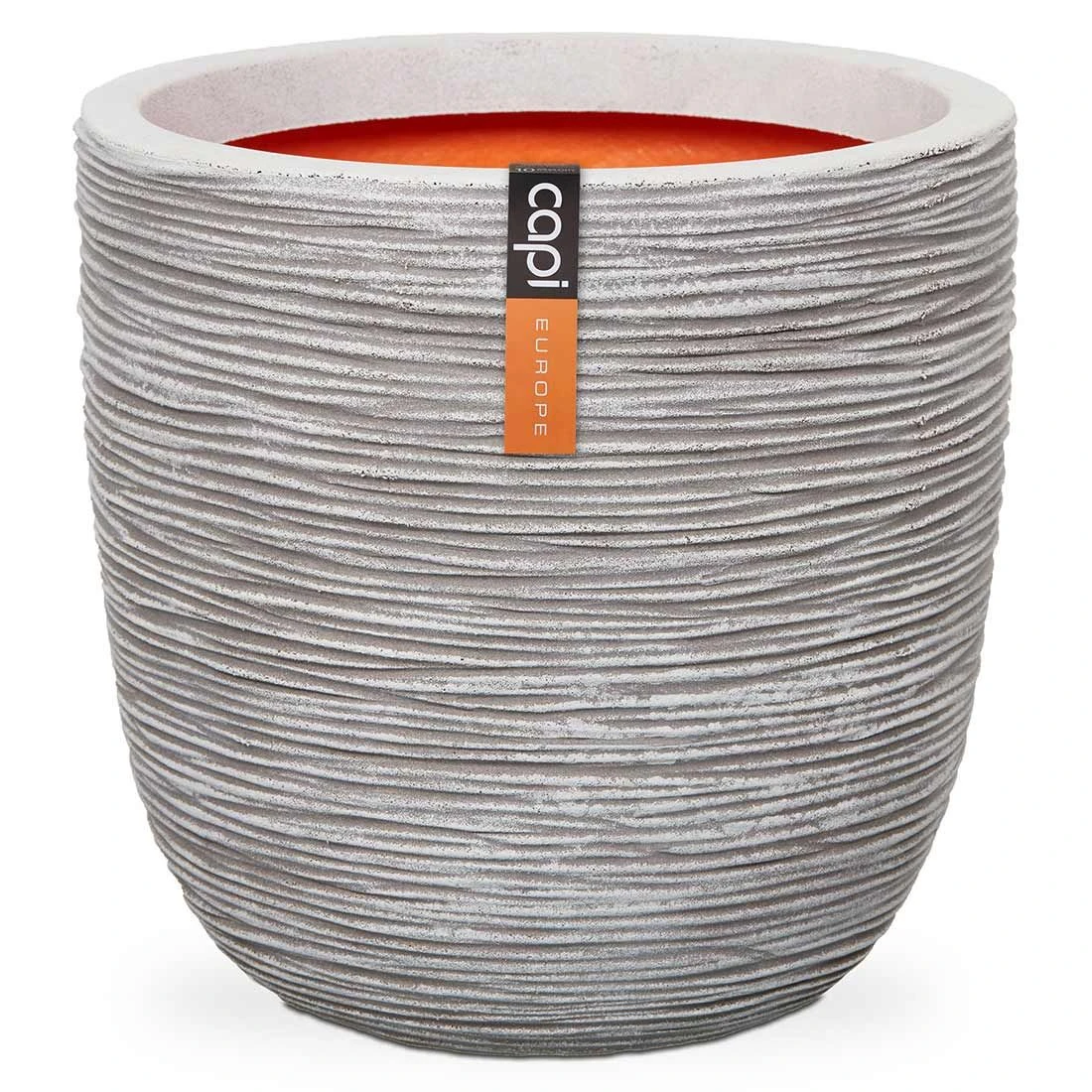 Capi Riffle Pflanztopf Ø43x41cm Kunststoff Elfenbein 1 Capi Riffle Pflanztopf Ø43x41cm Kunststoff Elfenbein