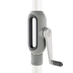 Doppler ACT Auto-Tilt Stockschirm Ø305cm Mit Kurbel Silber/Natur -Dopptler Geschaft doppler act auto tilt stockschirm mit kurbel durchm305 cm 1440332 9