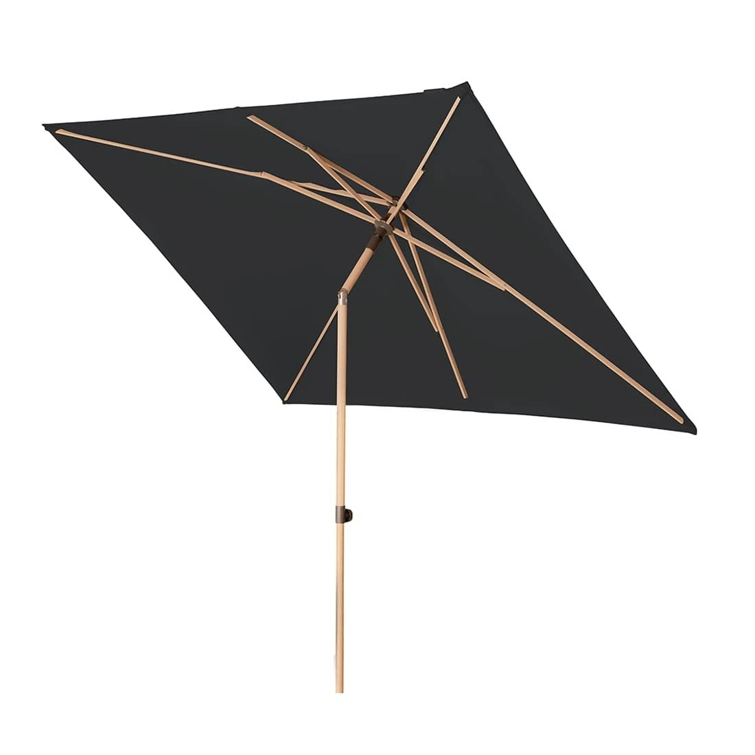 Doppler ACT Push Up Stockschirm 250x200cm Wood Anthrazit 2 Doppler ACT Push Up Stockschirm 250x200cm Wood Anthrazit – Bild 2