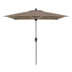 Doppler Active Mittelstockschirm 210x140cm - Mit Kurbel Greige