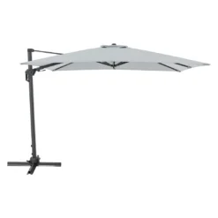 Doppler Active Green Edition Ampelschirm 310x210cm Hellgrau