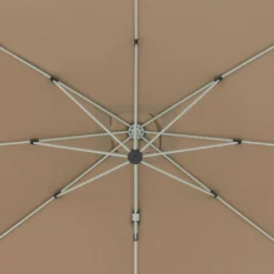 Doppler Active Pendelschirm 350x260cm Mit Windauslass Greige -Dopptler Geschaft doppler active ii ampelschirm 350x260cm alu graphit 846 greige 1307848 9