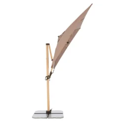 Doppler Alu-Wood Ultra Ampelschirm 300x220cm Holzoptik/Aluminium Greige -Dopptler Geschaft doppler alu wood ultra ampelschirm 300x220cm holzoptik aluminium 1355742 3