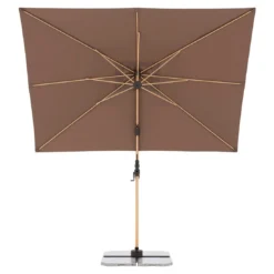 Doppler Alu-Wood Ultra Ampelschirm 300x220cm Holzoptik/Aluminium Greige -Dopptler Geschaft doppler alu wood ultra ampelschirm 300x220cm holzoptik aluminium 1355742 4