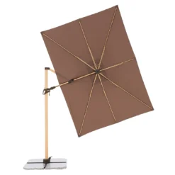 Doppler Alu-Wood Ultra Ampelschirm 300x220cm Holzoptik/Aluminium Greige -Dopptler Geschaft doppler alu wood ultra ampelschirm 300x220cm holzoptik aluminium 1355742 6