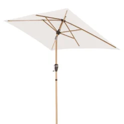 Doppler Alu-Wood Ultra Mittelstockschirm 210x140cm Natur -Dopptler Geschaft doppler alu wood ultra balkonschirm 210x140cm 1355775 3